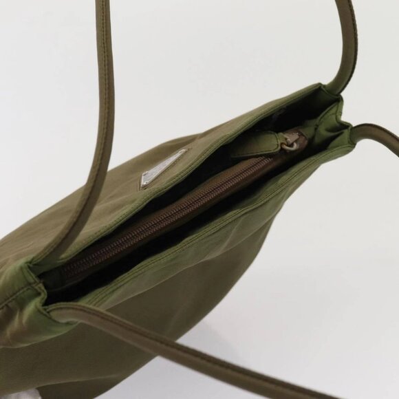 PRADA Hand Bag Nylon Khaki Auth - Picture 13 of 16